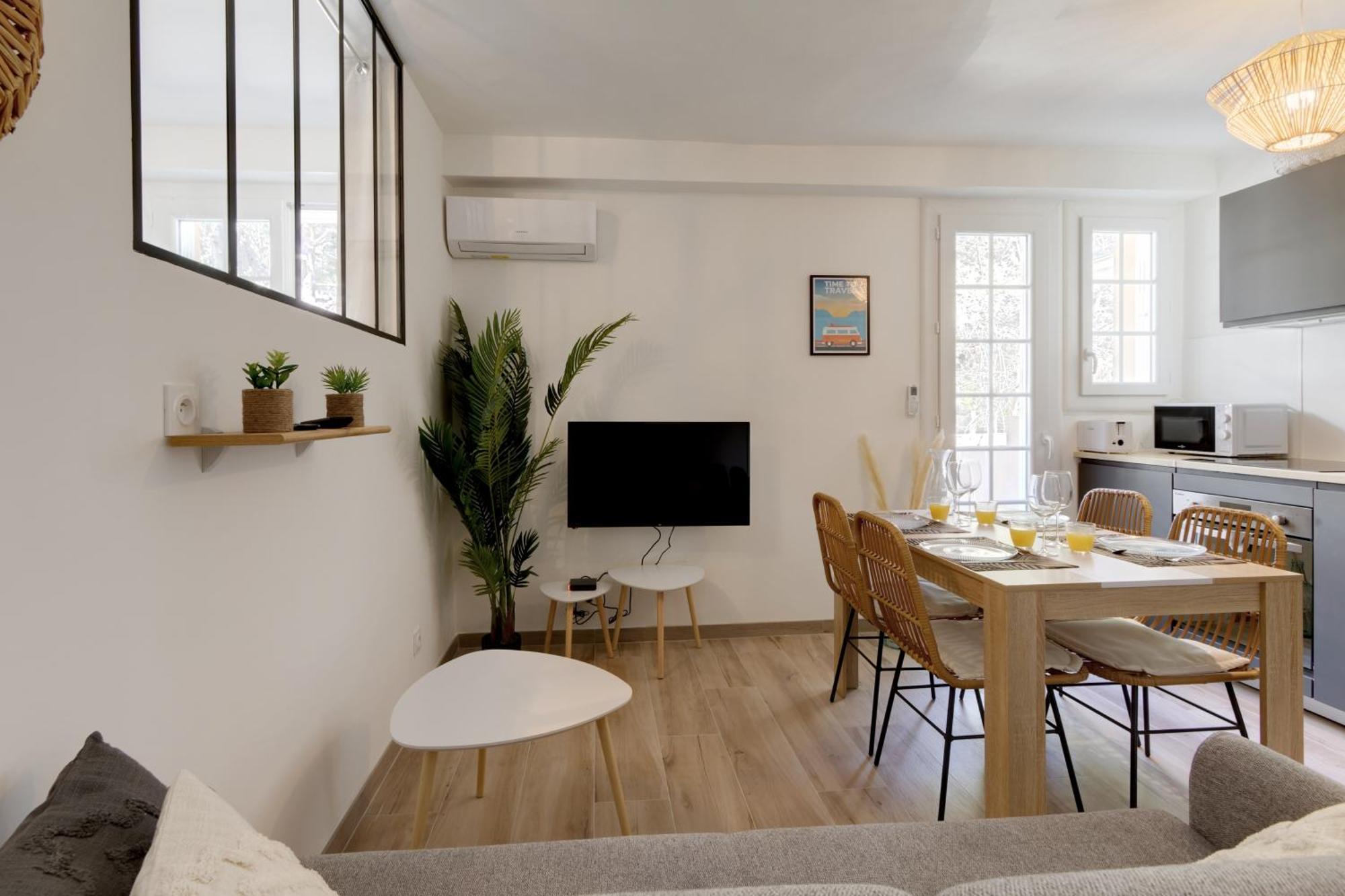 016- T2 Tropisme, Appart 1 Chambre,Clim,Wifi,Parking 몽펠리에 외부 사진